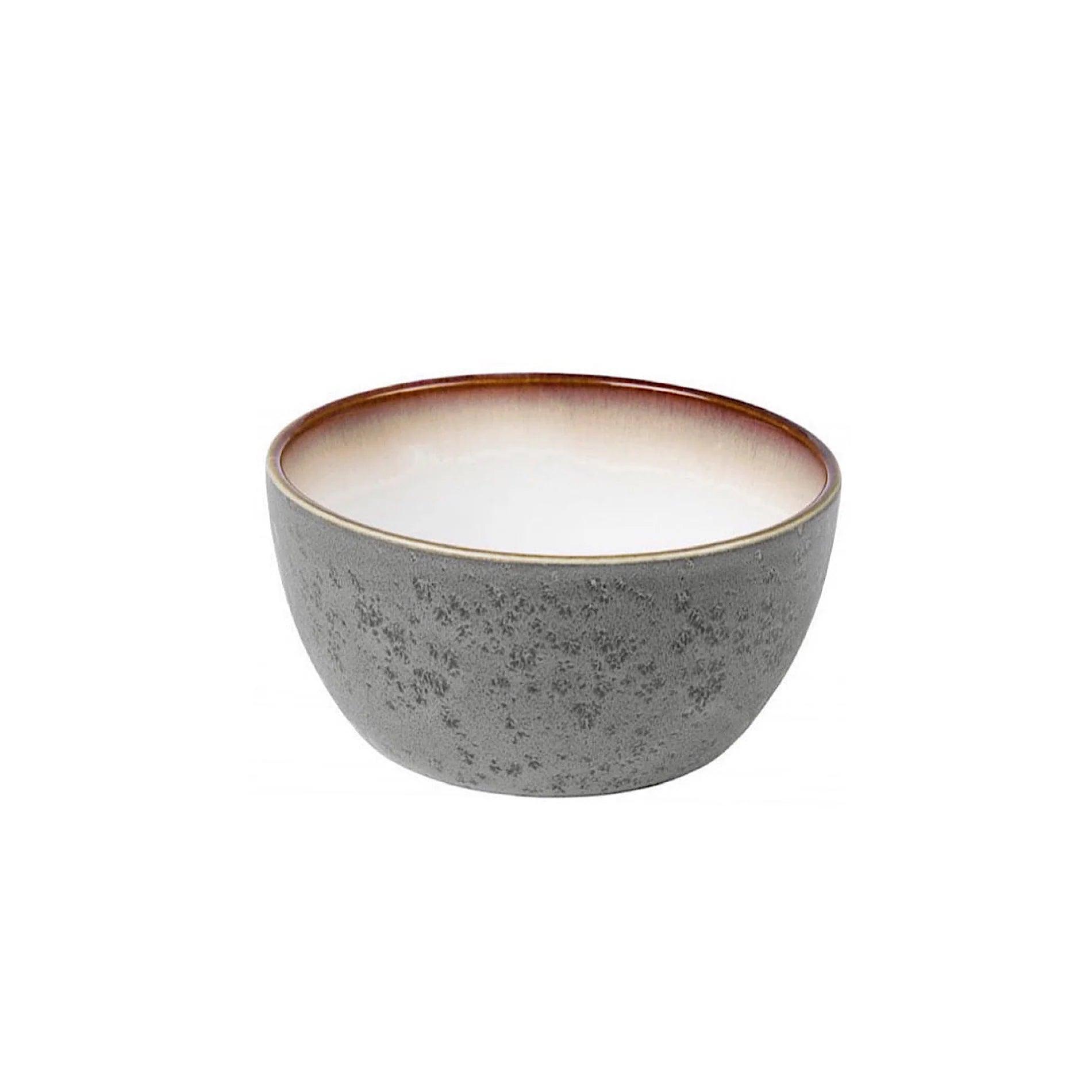 Bitz Living Stoneware Bowl 14cm Grey, Cream